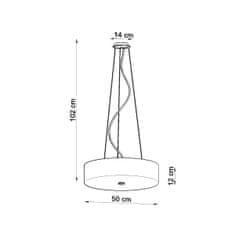 Sollux Lustr SKALA 50 bílý 5xE27 60W Sollux Lighting