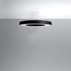 Sollux Lustr SATURNO SLIM 90 černý 8xE27 60W Sollux Lighting