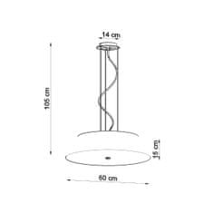 Sollux Lustr VEGA 60 bílý 5xE27 60W Sollux Lighting