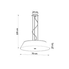 Sollux Lustr VEGA 70 černý 5xE27 60W Sollux Lighting