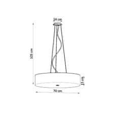 Sollux Lustr SKALA 70 bílý 6xE27 60W Sollux Lighting