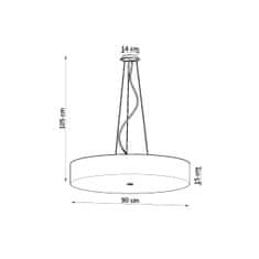 Sollux Lustr SKALA 90 bílý 6xE27 60W Sollux Lighting