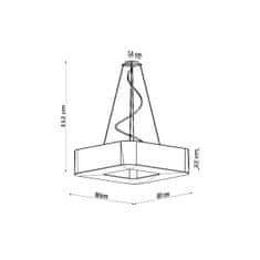 Sollux Lustr URANO 80 bílý 8xE27 60W Sollux Lighting