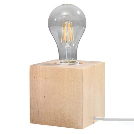 Sollux Stolní lampa ARIZ dřevo 1xE27 60W Sollux Lighting