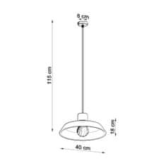 Sollux Závěsné svítidlo AFRA 1xE27 60W Sollux Lighting