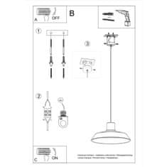 Sollux Závěsné svítidlo AFRA 1xE27 60W Sollux Lighting