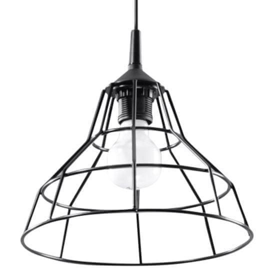 Sollux Závěsné svítidlo ANATA černé 1xE27 60W Sollux Lighting