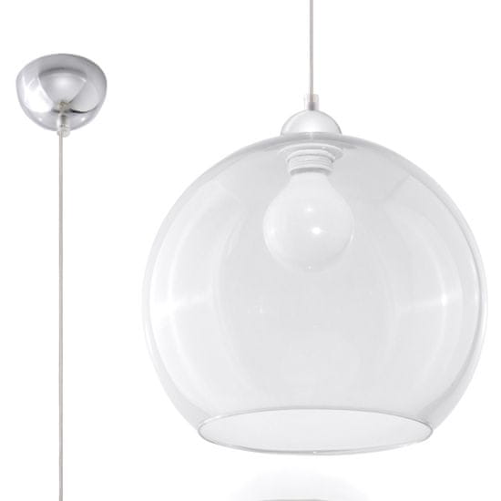 Sollux Závěsné svítidlo BALL transparentní 1xE27 60W Sollux Lighting