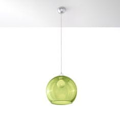 Sollux Závěsná lampa BALL zelená 1xE27 60W Sollux Lighting