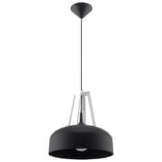 Sollux Závěsné svítidlo CASCO černá/bílá 1xE27 60W Sollux Lighting