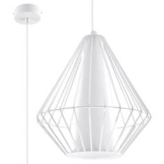 Sollux Závěsné svítidlo DEMI bílé 1xE27 60W Sollux Lighting