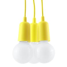 Sollux Závěsné svítidlo DIEGO 3 žluté 3xE27 60W Sollux Lighting