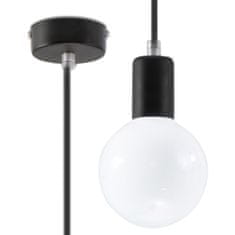 Sollux Závěsné svítidlo EDISON černé 1xE27 60W Sollux Lighting