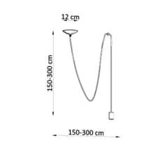 Sollux Závěsné svítidlo EDISON 1 černé 1xE27 60W Sollux Lighting