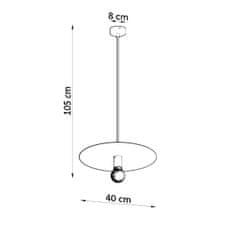 Sollux Závěsné svítidlo FLAVIO černé 1xE27 60W Sollux Lighting