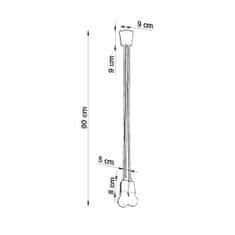 Sollux Závěsné svítidlo DIEGO 3 žluté 3xE27 60W Sollux Lighting