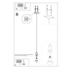 Sollux Závěsné svítidlo EDISON černé 1xE27 60W Sollux Lighting