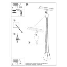 Sollux Závěsné svítidlo DIEGO 5 bílé 5xE27 60W Sollux Lighting