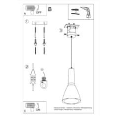 Sollux Závěsné svítidlo EMPOLI 1xE27 60W Sollux Lighting