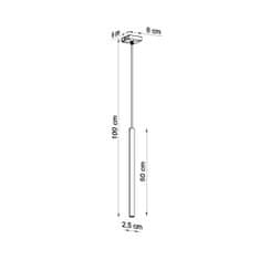 Sollux Závěsné svítidlo PASTELO 1 bílé 1xG9 12W Sollux Lighting