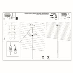 Sollux Závěsné svítidlo PASTELO 1 bílé 1xG9 12W Sollux Lighting