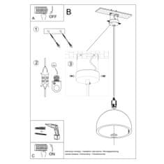 Sollux Závěsné svítidlo PABLITO 1xE27 60W Sollux Lighting