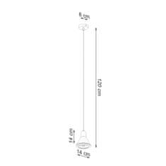 Sollux Závěsné svítidlo TALEJA 1 černé [ES111]. 1xES111 Nie dotyczyW Sollux Lighting