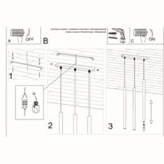 Sollux Závěsné svítidlo PASTELO 3 bílé 3xG9 12W Sollux Lighting