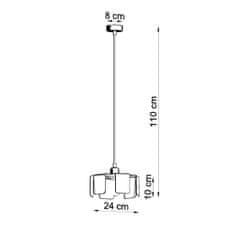 Sollux Závěsné svítidlo TULIP bílé 1xE27 60W Sollux Lighting