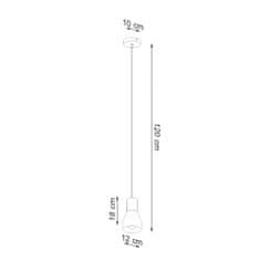 Sollux Závěsné svítidlo QUBIC černé 1xE27 60W Sollux Lighting