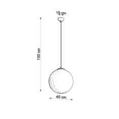 Sollux Závěsné svítidlo UGO 40 zlaté 1xE27 60W Sollux Lighting