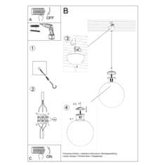 Sollux Závěsné svítidlo UGO 40 zlaté 1xE27 60W Sollux Lighting