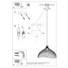 Sollux Závěsné svítidlo UMB černé 1xE27 60W Sollux Lighting