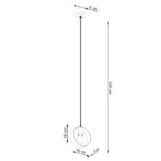 Sollux Závěsné svítidlo TITRAN 1 bílé 1xE27 60W Sollux Lighting