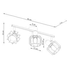 Sollux Stropní svítidlo BELUCI 3 bílé 3xE14 40W Sollux Lighting