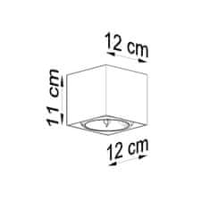 Sollux Stropní svítidlo BLAKE bílé 1xGU10 40W Sollux Lighting