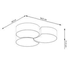 Sollux Stropní svítidlo CIRCLE 3B bílé 6xE27 60W Sollux Lighting