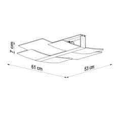 Sollux Stropní svítidlo CELIA bílé 3xE27 60W Sollux Lighting