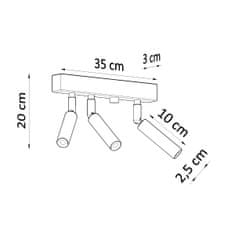 Sollux Stropní svítidlo EYETECH 3 bílé 3xG9 12W Sollux Lighting