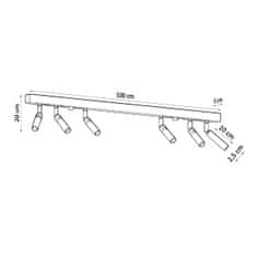 Sollux Stropní svítidlo EYETECH 6 bílé 6xG9 12W Sollux Lighting