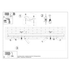 Sollux Stropní svítidlo EYETECH 6 bílé 6xG9 12W Sollux Lighting