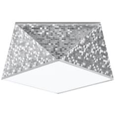 Sollux Stropní svítidlo HEXA 25 stříbrné 1xE27 60W Sollux Lighting