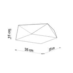 Sollux Stropní svítidlo HEXA 35 bílé 2xE27 60W Sollux Lighting