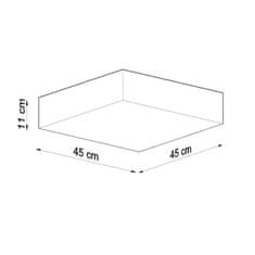 Sollux Stropní svítidlo HORUS 45 šedé 3xE27 60W Sollux Lighting