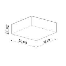 Sollux Stropní svítidlo HORUS 35 černé 2xE27 60W Sollux Lighting