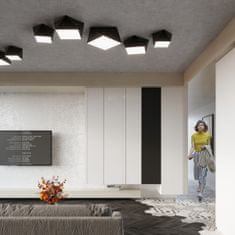 Sollux Stropní svítidlo HEXA 25 černé 1xE27 60W Sollux Lighting