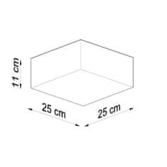 Sollux Stropní svítidlo HORUS bílé 1xE27 60W Sollux Lighting