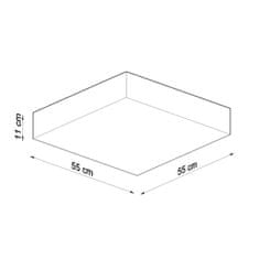 Sollux Stropní svítidlo HORUS 55 šedé 4xE27 60W Sollux Lighting