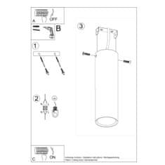 Sollux Stropní svítidlo LAGOS 20 bílé 1xGU10 40W Sollux Lighting