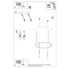 Sollux Stropní svítidlo INEZ bílé 1xG9 40W Sollux Lighting